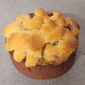 Crumble poire banane chocolat