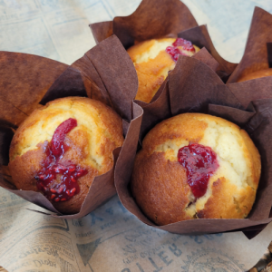 Muffin citron-framboise