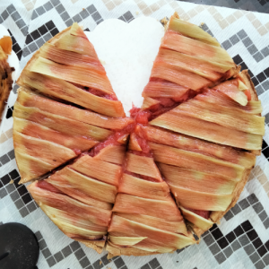 Tarte fraise rhubarbe
