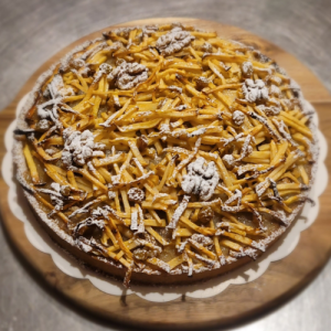 Tarte pommes pailles